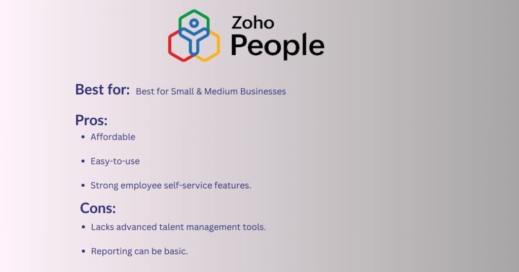 zoho people: ensaantech