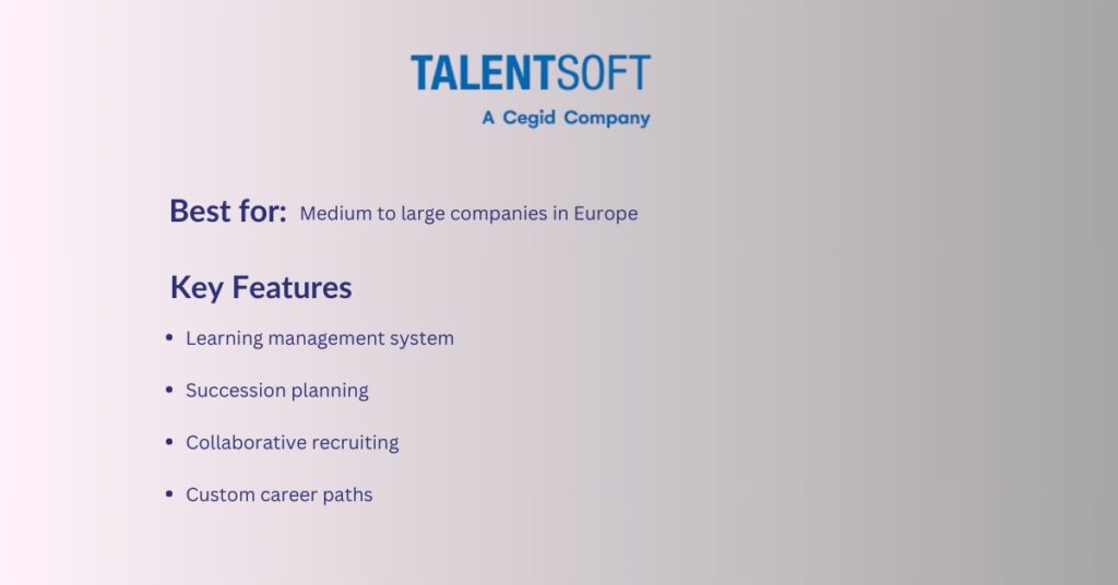 TalentSoft (now part of Cegid)