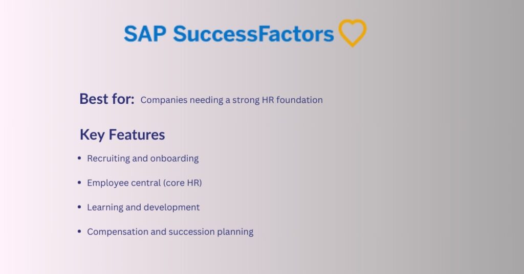 SAP SuccessFactors