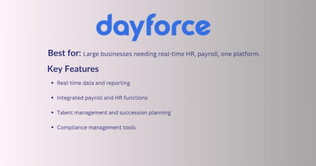 dayforce- Top HR Software for Large-Scale Businesses