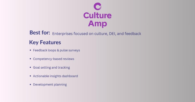 Culture amp-Performance Management Software for Large Businesses (Top 10 Expert Picks)