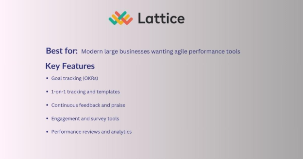 Lattice- Performance Management Software for Large Businesses (Top 10 Expert Picks)