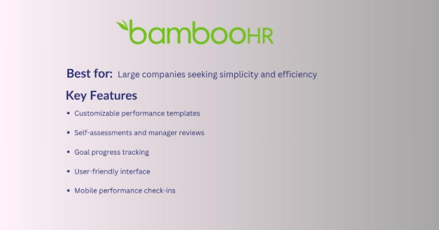 bamboo HR- Performance Management Software for Large Businesses (Top 10 Expert Picks)