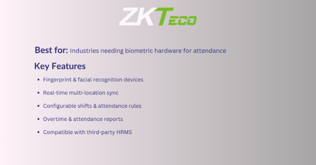 ZKteco-Top 7 Time and Attendance Software in Dubai, UAE