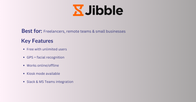 Jibble- Top 7 Time and Attendance Software in Dubai, UAE