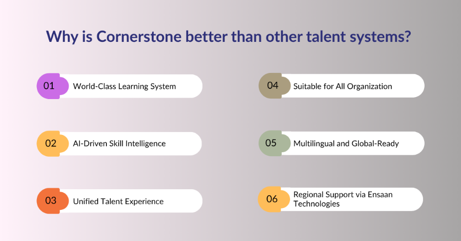 Why is Cornerstone better than other talent systems?