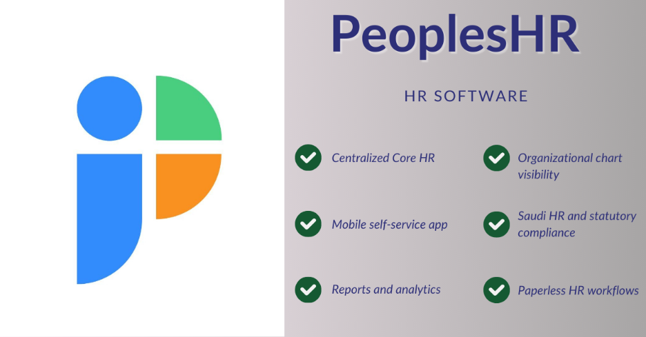  HR Software Solutions in KSA  is PeoplesHR
